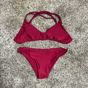 Women's Red Bikini Set